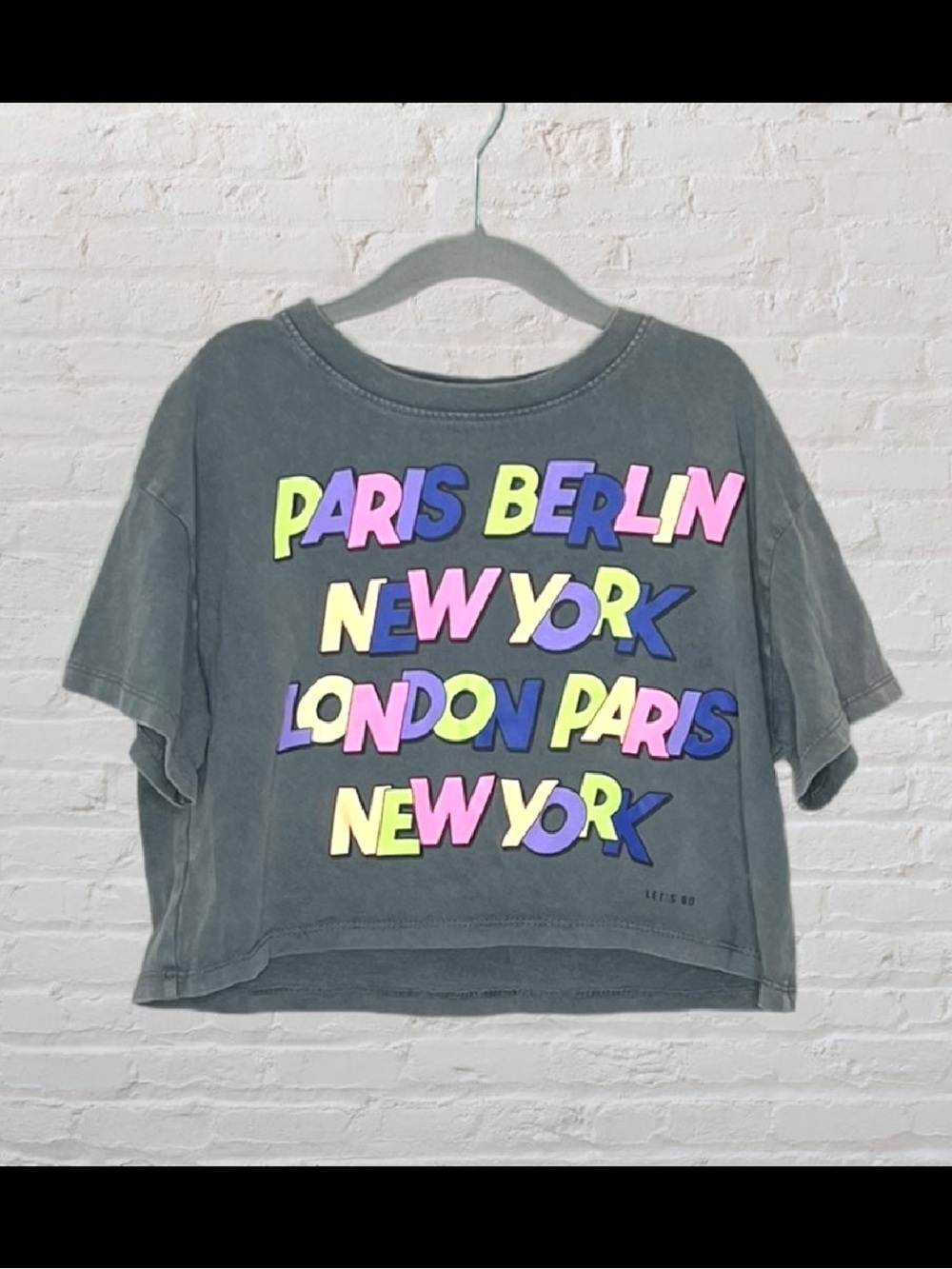 Zara Cities Cropped T-Shirt